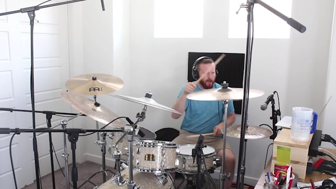 record dope prog rock drums on your song