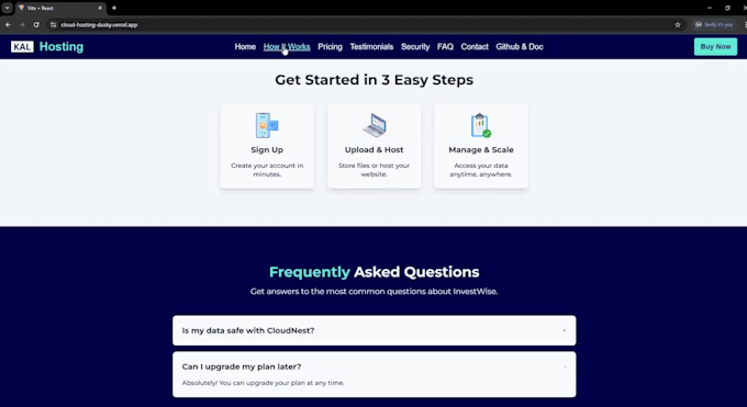 build react tailwind css landing page