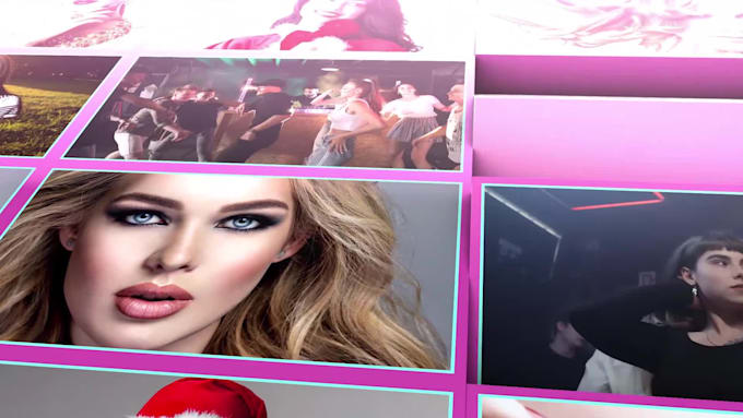 create awesome photo mosaic reveal 3d logo opener