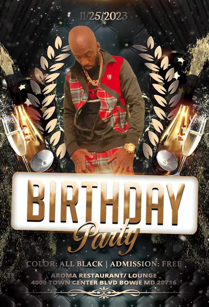 do animated flyer, motion flyer for event, party, birthday, club, christmas