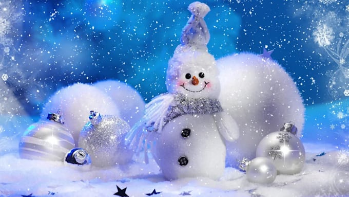 animate falling snow or snowflakes