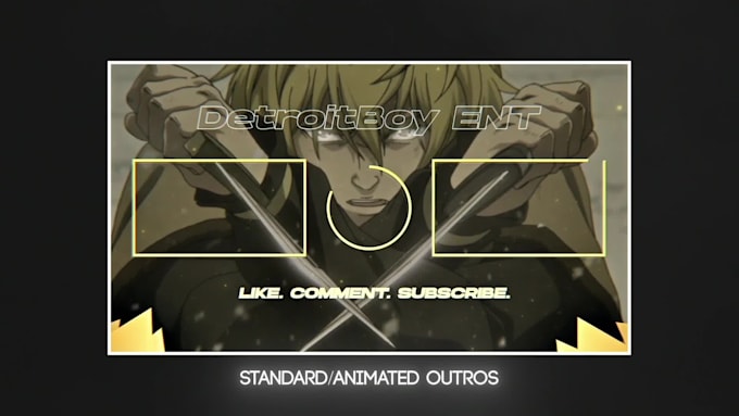 create an anime styled outro for your youtube