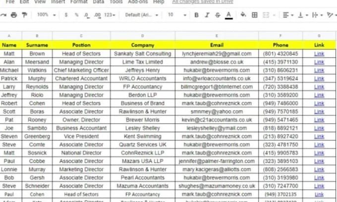 provide b2b leads generation, build verified prospect list