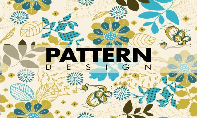 design pattern in geometric  floral abstract halftone