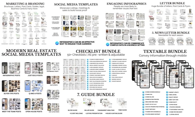 provide ultimate real estate template bundle in canva