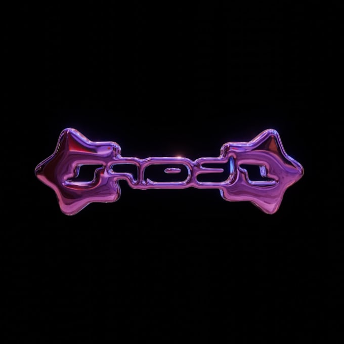 create a 3d chrome logo for you