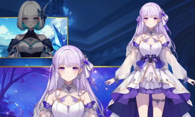 draw and rig live2d vtuber model, 2d vtuber model, vrchat avatar model 2d vtuber