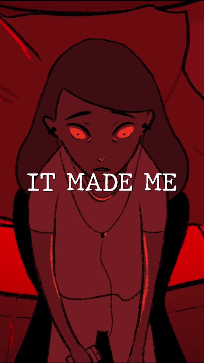create 2d creepy animations or gifs for you
