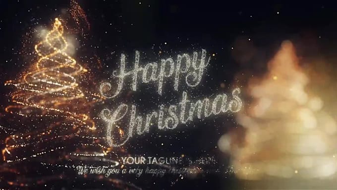 make awesome merry christmas, new year greetings video