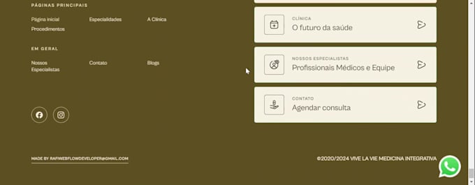 develop a webflow website, landing page, or business website,