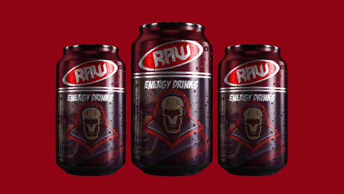 design artwork for your energy drink, beer, soda, can design