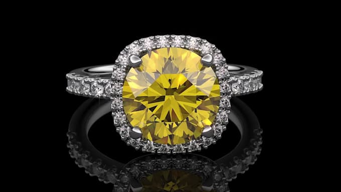 do 3d jewelry cad design and rendering it