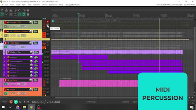 craft realistic midi drums and percussion for your song