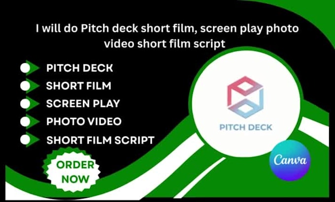 Do pitch deck short film screen play photo video movie script ...