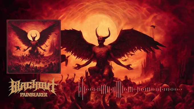 make audio visualizer video for metal music or song