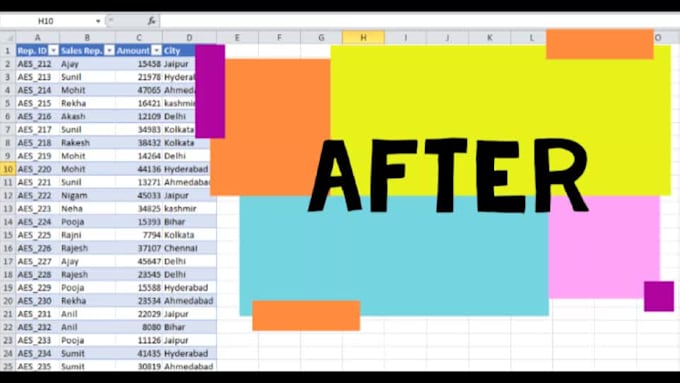 expertly do your excel tasks like data entry, cleaning, formula, lookup,