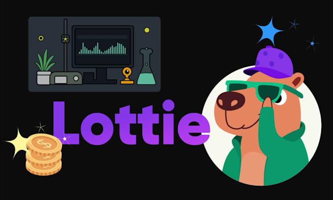 make a lottie animation based on your source vector design