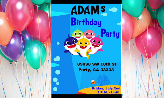 create a unique kids adult birthday flyer for social media