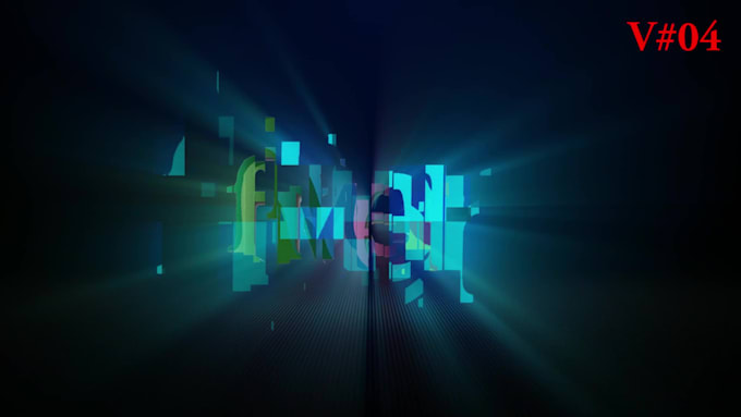 make very unique digital tech glitch intro and outro