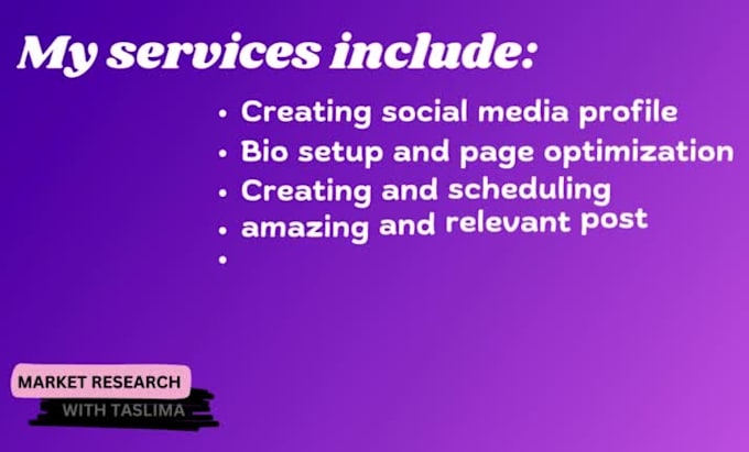 be your professional social media marketing expert