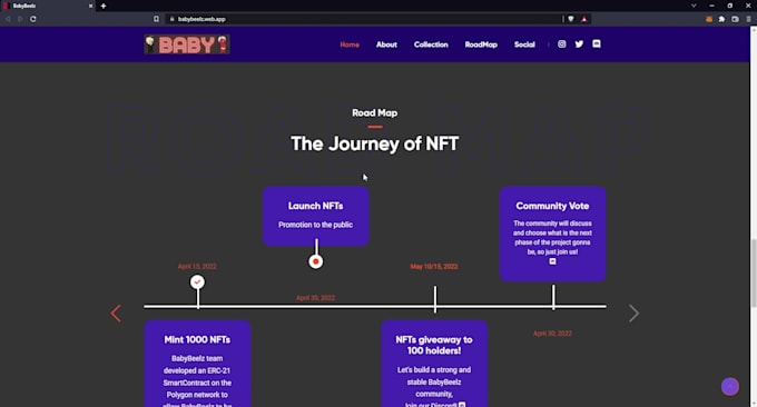 create a website for any occurence