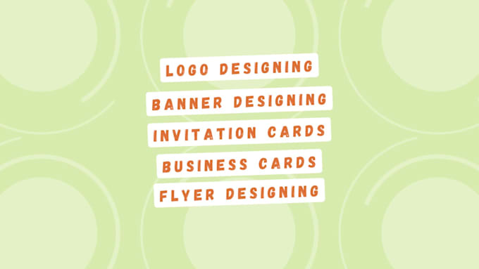 design what ever you want logo banner cards and writing work