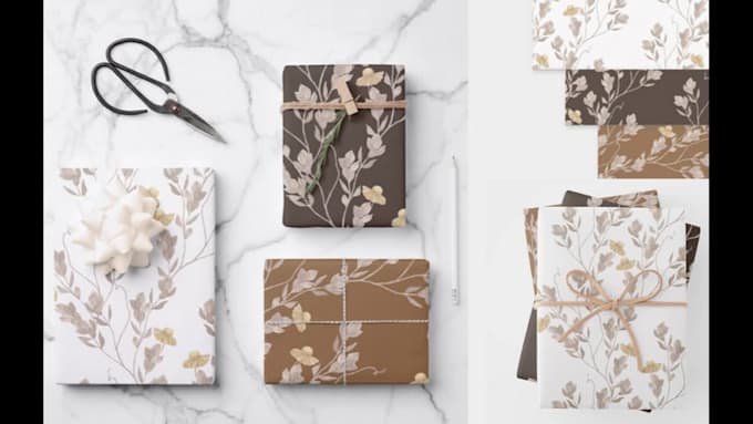 create illustration watercolor patterns