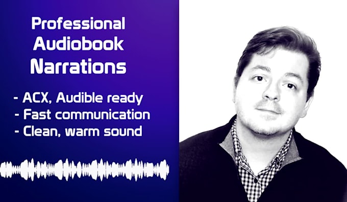 record an american male narration voice for your audiobook
