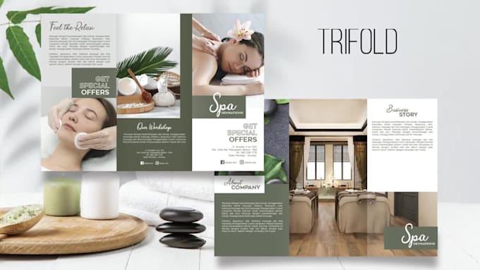 design spa, skincare, beauty product, flyer and brochure