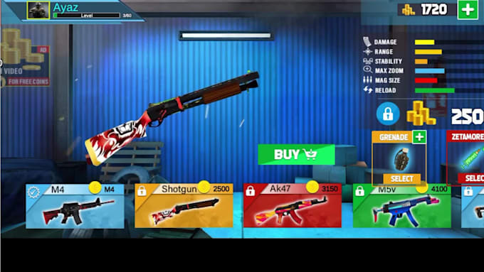 do creative ui ux 2d game graphics and 3d game ui design
