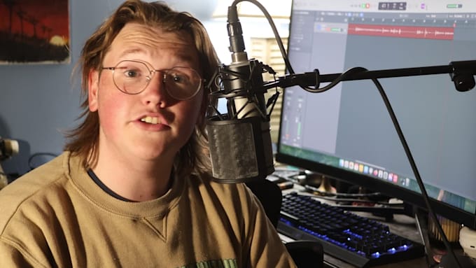 record a youthful male voiceover