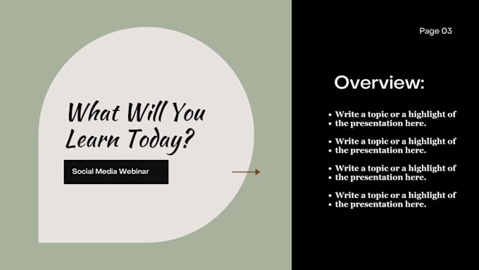 design professional webinar presentation slides for online training events