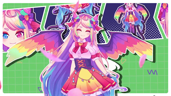 design and rig custom live2d vtuber models with full expression
