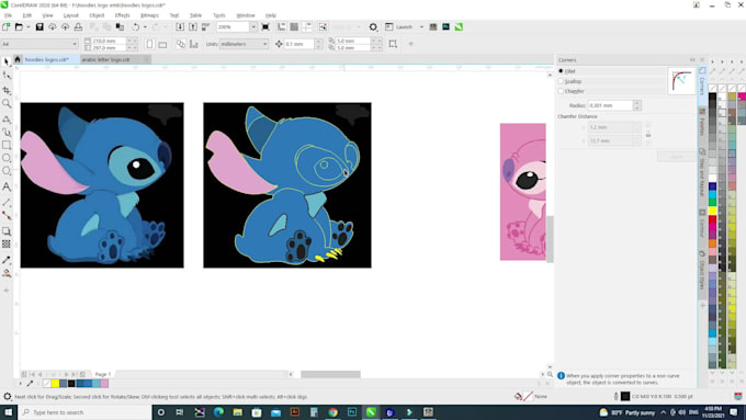 convert your logo to embroidery digitizing and print file
