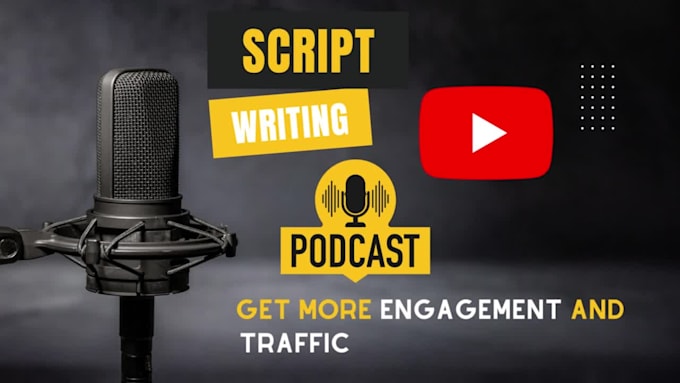 research and write podcast script for hire