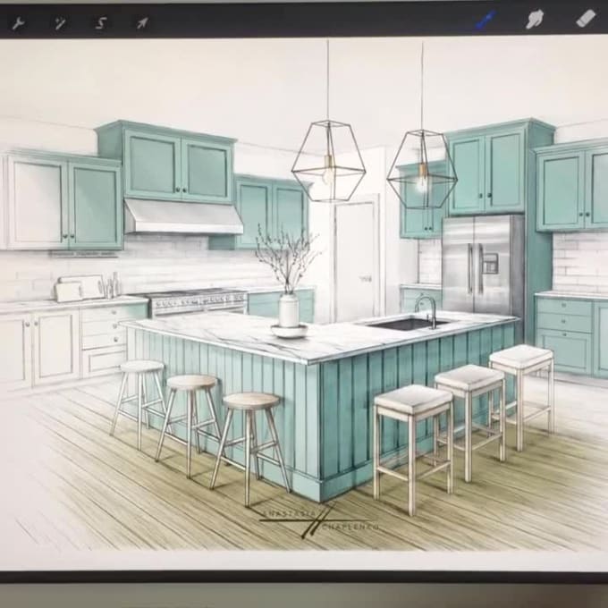 Visualize your kitchen design conception by Art_freelance
