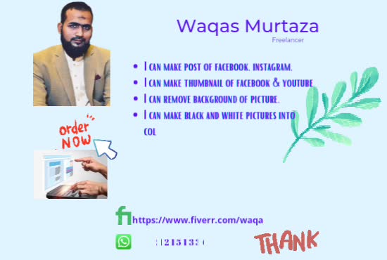 make post of facebook instagram thumbnail of youtube