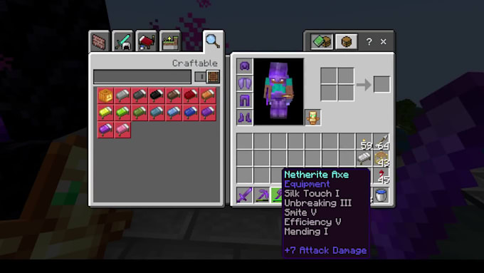 gather any resource in minecraft bedrock
