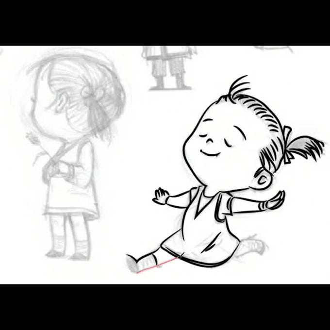 turn hand drawn sketch into illustration