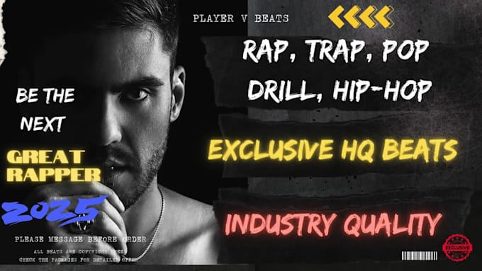 produce a custom rap trap pop hip hop beat