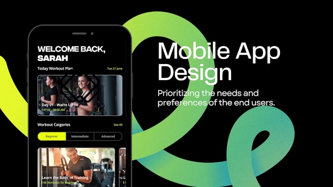 design a creative mobile app ui ux design figma mockup