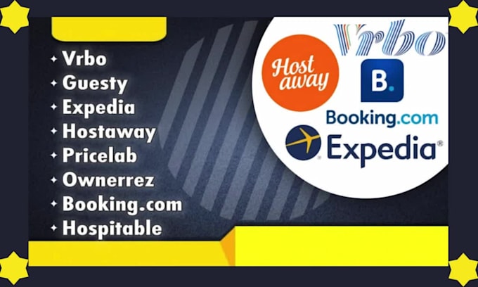 do vrbo, hostaway, guesty, ownerrez, booking, hospitable, pricelab listing