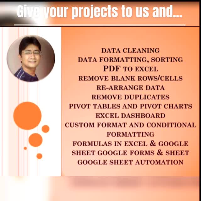 be your best google sheet, excel data cleaning, formatting, expert