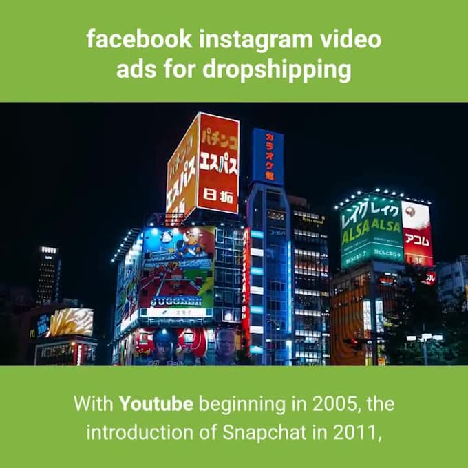 create facebook dropshipping shopify video ads