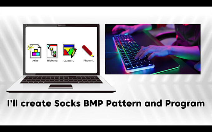 create bmp patterns and socks programs with lonati ge and gk