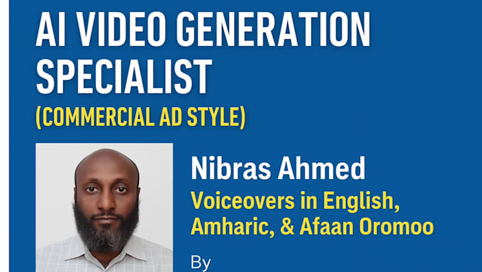 create ai video generation specialist