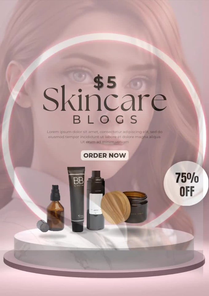 write high quality beauty blog posts for skincare and hair websites