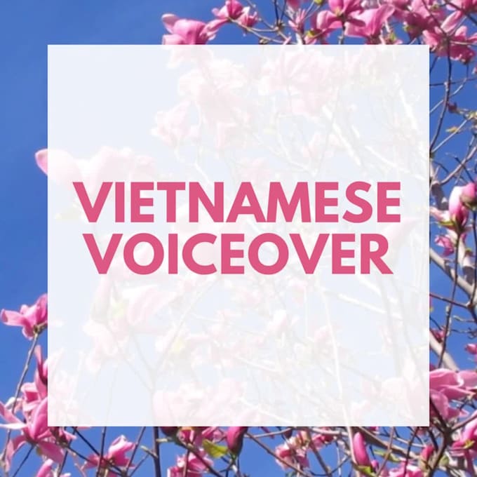 record a vietnamese female voice over