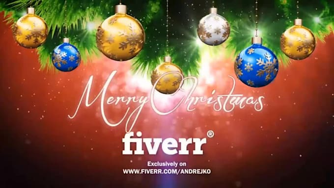 put your logo in winter crystal ball intro for christmas