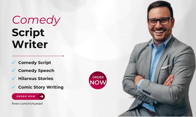 write hilarious comedy scripts with funny humor, jokes, and creative screenplay